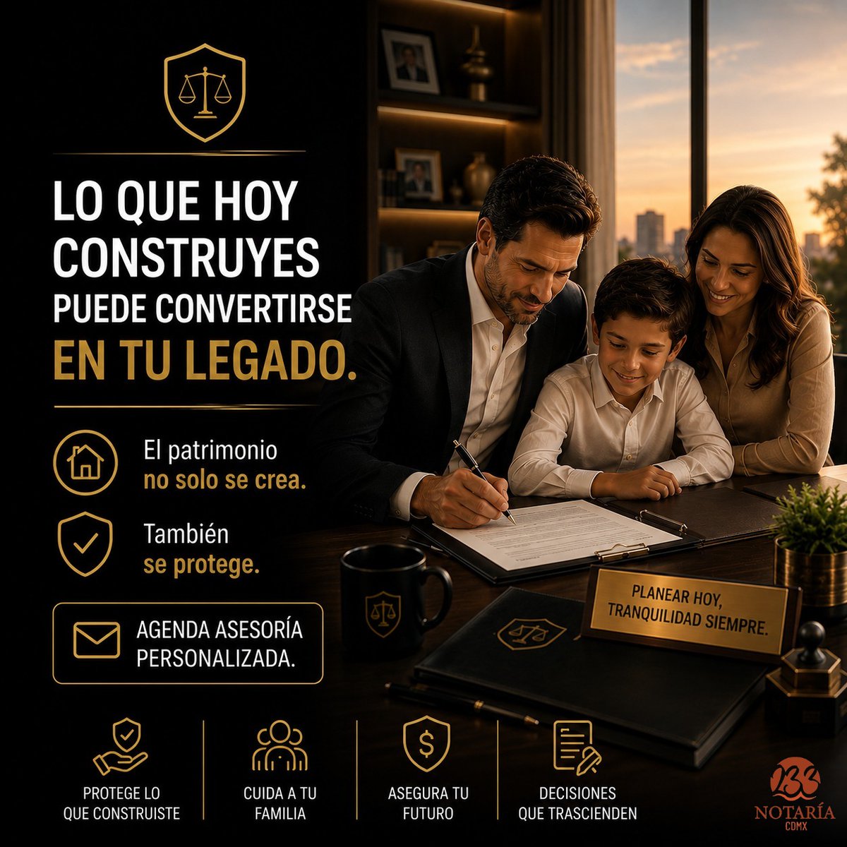 Notaria233's tweet photo. Lo que hoy construyes puede convertirse en tu legado.
El patrimonio no solo se crea.
También se protege.
📩 Agenda asesoría personalizada. https://t.co/MEE2stu4Vq