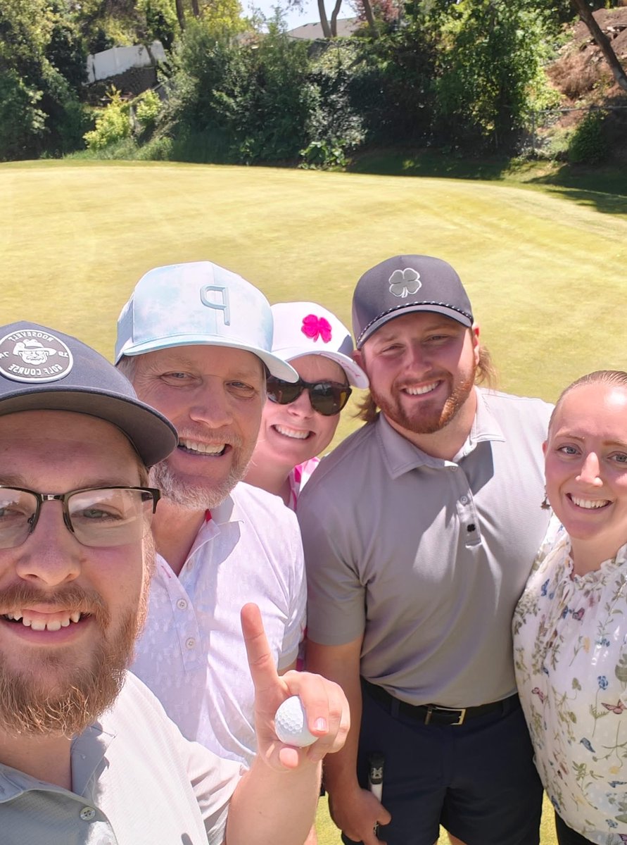 DavisParkUtah's tweet photo. Ace Alert! 🚨 
Congrats to Ryan Aase, making a hole-in-one on Memorial Day on No. 11, with an 8-iron from 154-yards. 
With plenty of witnesses!

#UtahGolf #DavisParkGC https://t.co/MlmJcwugWM