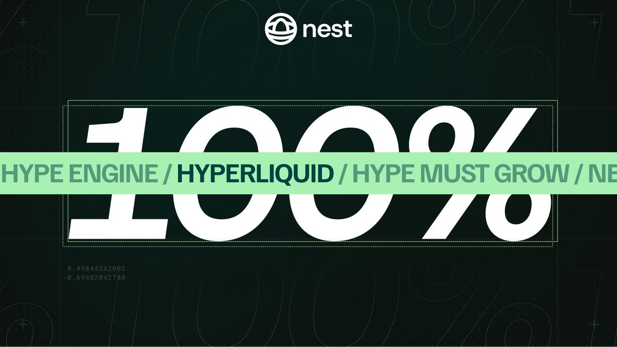 NestExchange's tweet photo. 100% of nest trading fees go to veNEST.

since deployment, a 3% fee was held back from veNEST distributions, earmarked for an infrastructure partnership under an agreement that was being finalized. 

that agreement isn't moving forward in its original form, as we try and make the best deals for our tokenholders... 👇