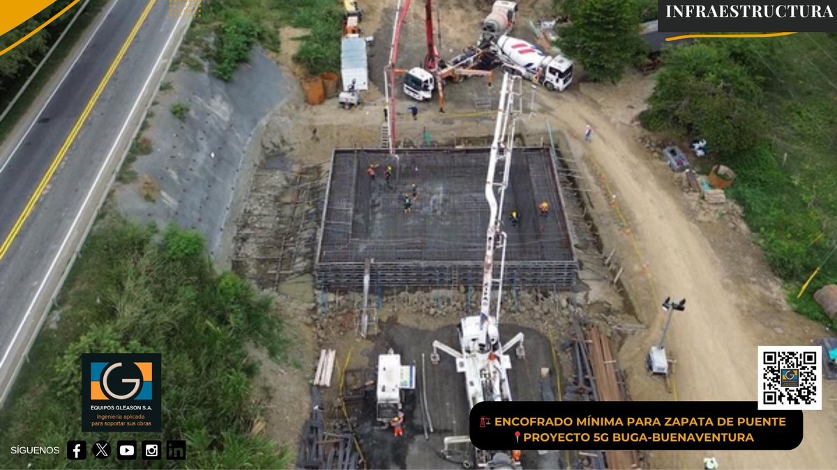 GleasonEquipos's tweet photo. 🚧🏗️Proyecto 5G Buga-Buenaventura📍#buga #buenaventura #somosequiposgleason

🚧Construcción de zapatas para viaducto sobre el río Cauca🚧

En Equipos Gleason seguimos ejecutando obras con altos estándares técnicos, impulsando la conectividad y el desarrollo del país. https://t.co/FVB3wJ0K4d