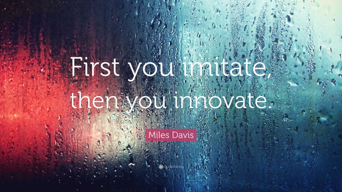 etcgraphics's tweet photo. On this the 100th Birthday of Miles Davis, I share some of my favorite quotes. Miles was not only intimate with music, but he was intimate with creativity and human nature. And many of his ideas apply not only to musicians, but to small business, and all of life. Like this one. . . . we must learn the ropes, and then cut them. Learn what is table stakes in your industry. Then go beyond them.