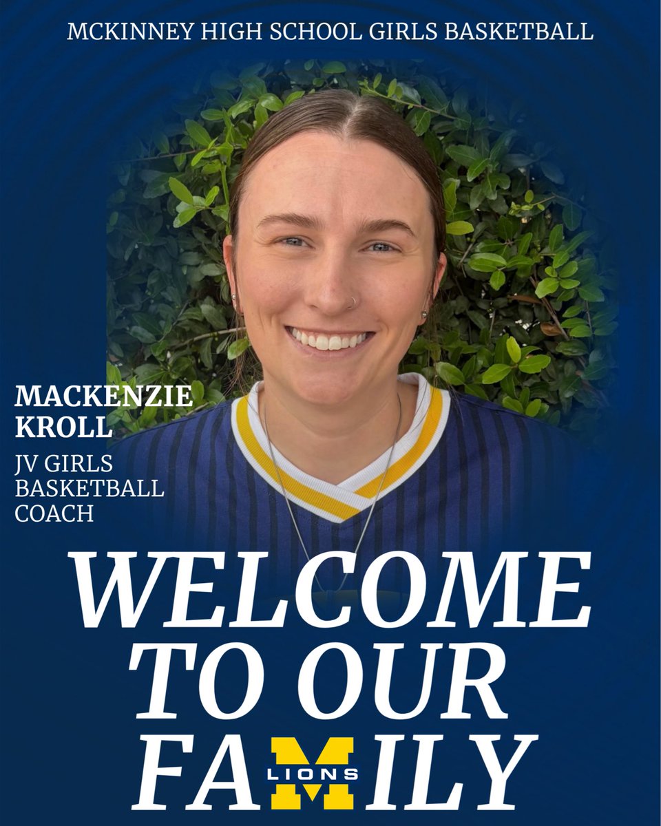 MHSwomensbball's tweet photo. We are thrilled to welcome Coach Kroll to our coaching staff! She brings a tremendous amount of knowledge, experience, and passion. She will serve as our JV Girls Basketball Coach. 

Please join us in giving Coach Kroll a warm welcome to the family! 

#GoldStandard 〽️ https://t.co/z0if7NTGEX