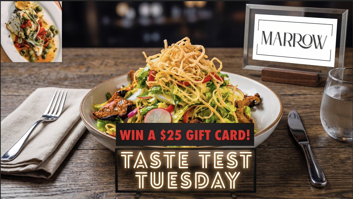 AfterHours1620's tweet photo. 🔥 TASTE TEST TUESDAY 🔥

Tonight we are featuring Marrow in Gretna! 🥩🔥🍷

Want to win a $25 Gift Card? 💳
✅ Follow us
✅ Follow Marrow
✅ Like + Retweet this post
We’ll announce a winner LIVE tonight during After Hours on @1620TheZone! 🎙️
#OmahaFood #Gretna #TasteTestTuesday #OmahaEats #Steak #Foodie