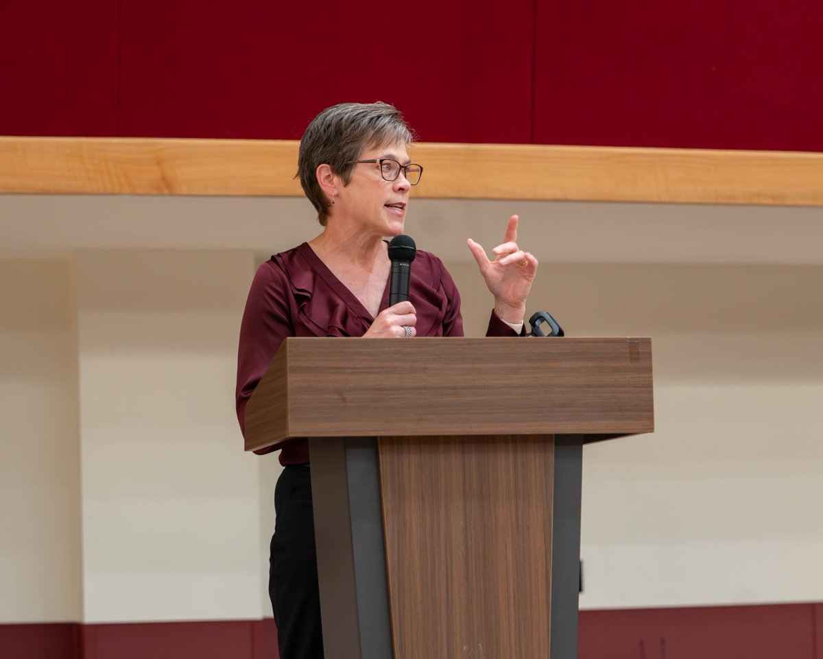 NMSU_engineer's tweet photo. A proud graduate of NMSU’s Industrial Engineering program, Class of 1987, Jodi shared insights from her remarkable career leading global supply chain transformation and innovation at Microsoft and beyond. https://t.co/KpyhfvOu7S