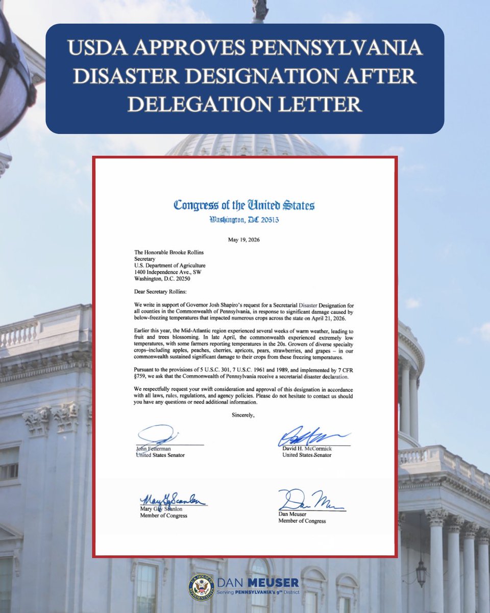 Congressman Dan Meuser tweet media