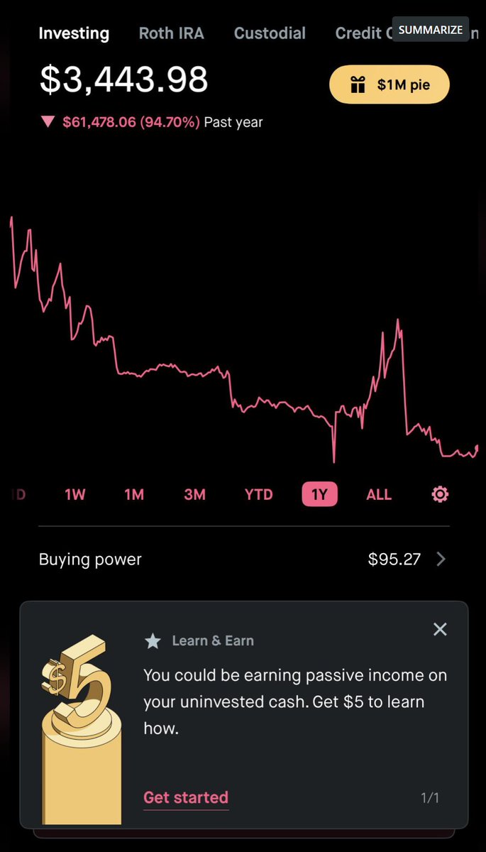 refined_degen's tweet photo. This is Dick.

Somehow, during a generational bull run, with the $SPY being up over 30% in the past year, this degen managed to donate 95% of his portfolio to Wall Street.

He did it with options, knowing nothing about how time and volatility impact pricing.

Don't be like Dick. https://t.co/oVIBuCm6zq
