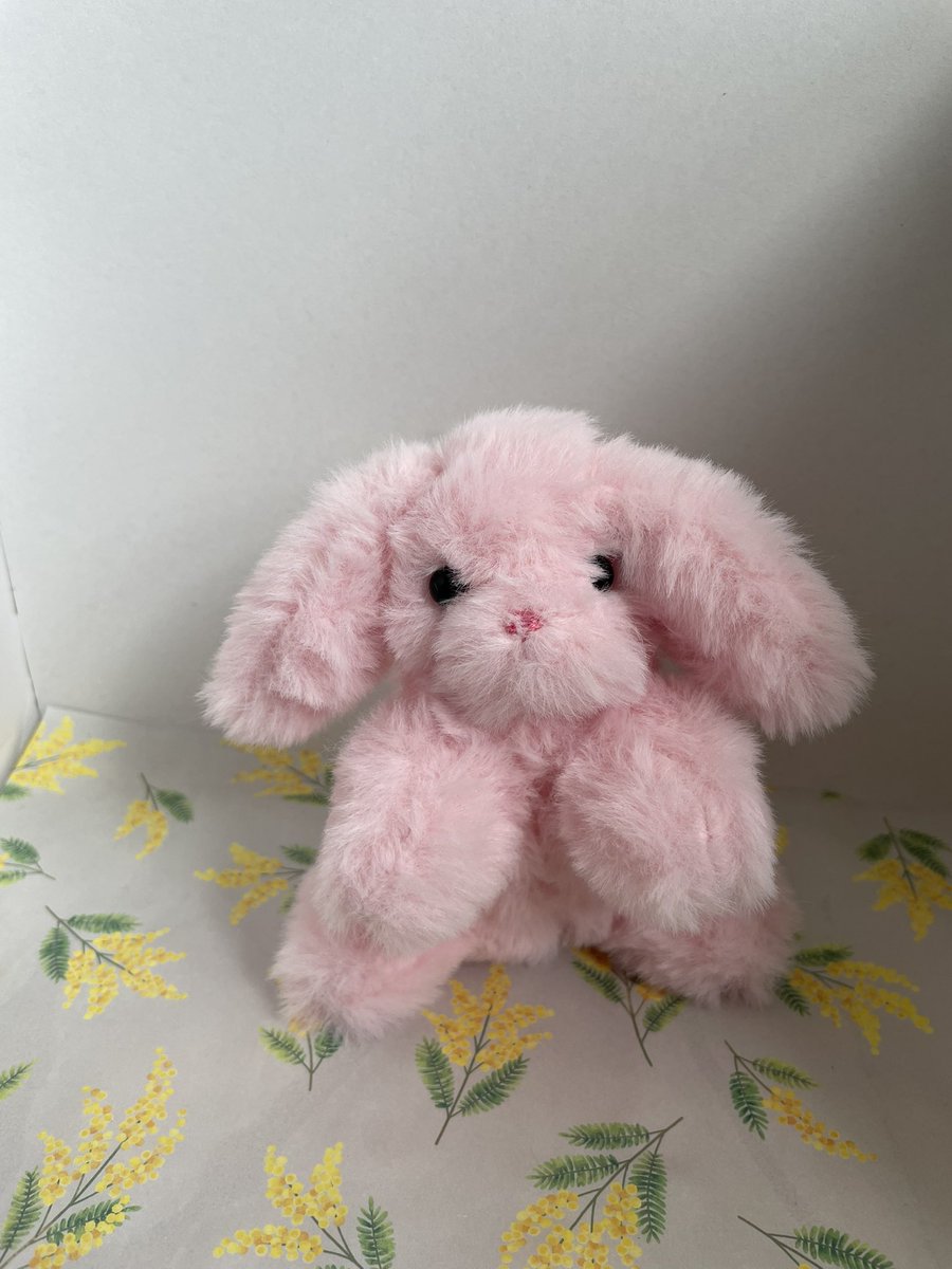 ピンクのうさぎさんぬいぐるみ #ぬいぐるみ #ハンドメイド好きさんと