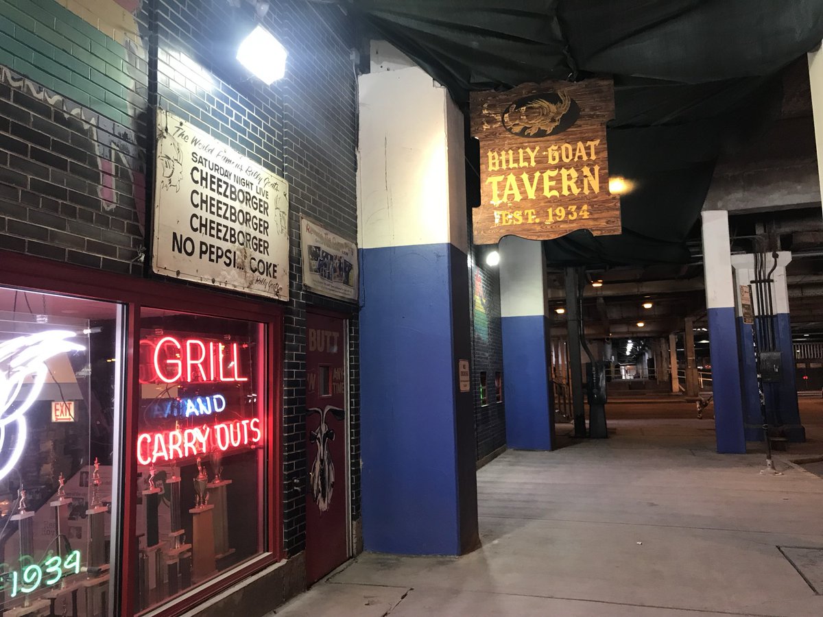 publicpolicyman's tweet photo. CUBS LOSE 9 IN A ROW.  Since Sam  Sianis, owner of Chicago’s famed Billy Goat Tav­ern died 2 weeks ago, the Cubs can’t win.  CONNECTION? A new Billy Goat curse? https://t.co/3zPv6vpJmI