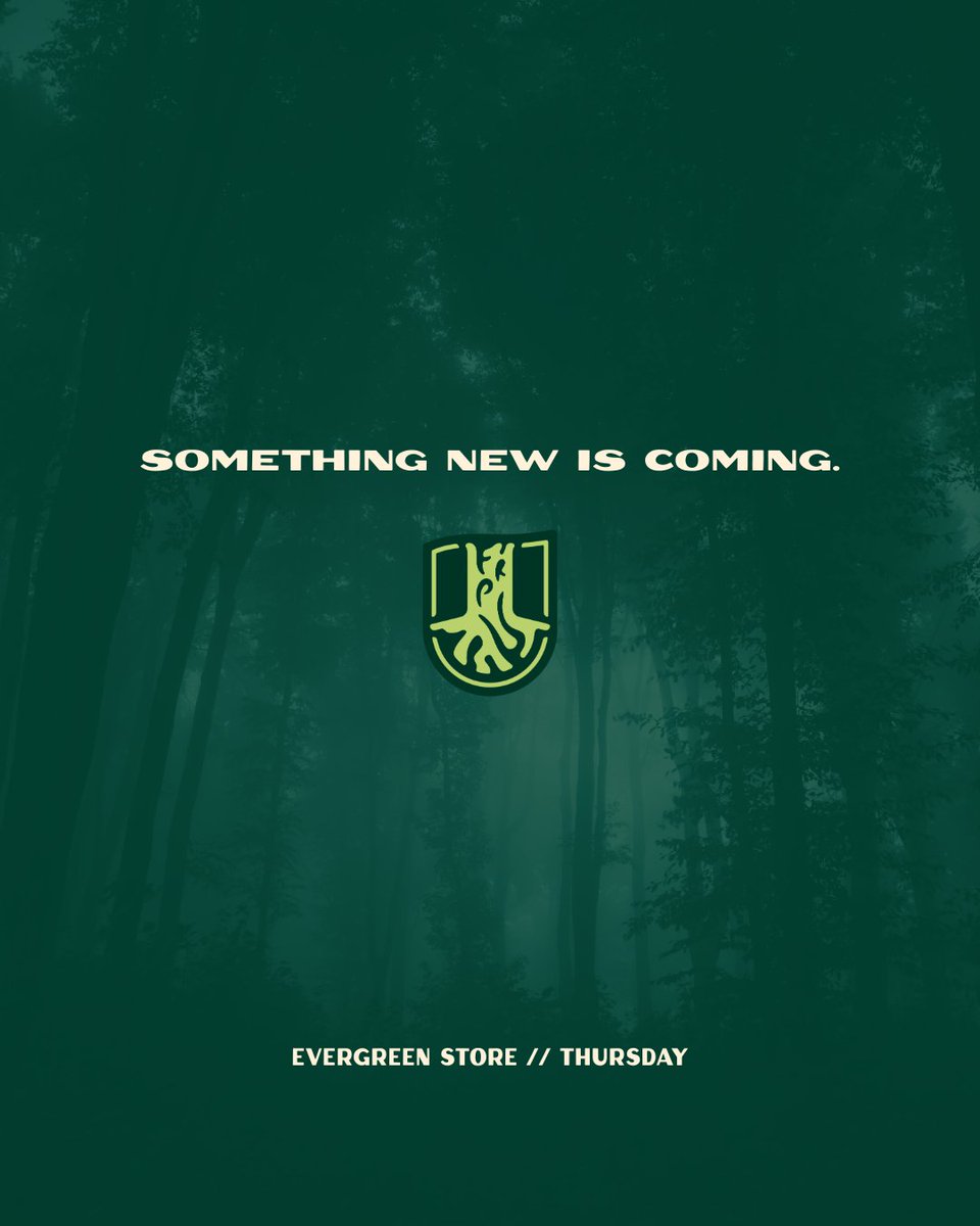 fprangersfc's tweet photo. Something new is coming to Forest Park Rangers FC.

Not just a merch drop.
Not just another t-shirt.
A whole new way to wear FPRFC.

The Evergreen Store launches Thursday. 🌲

Stay tuned. https://t.co/QorAHVDHvs