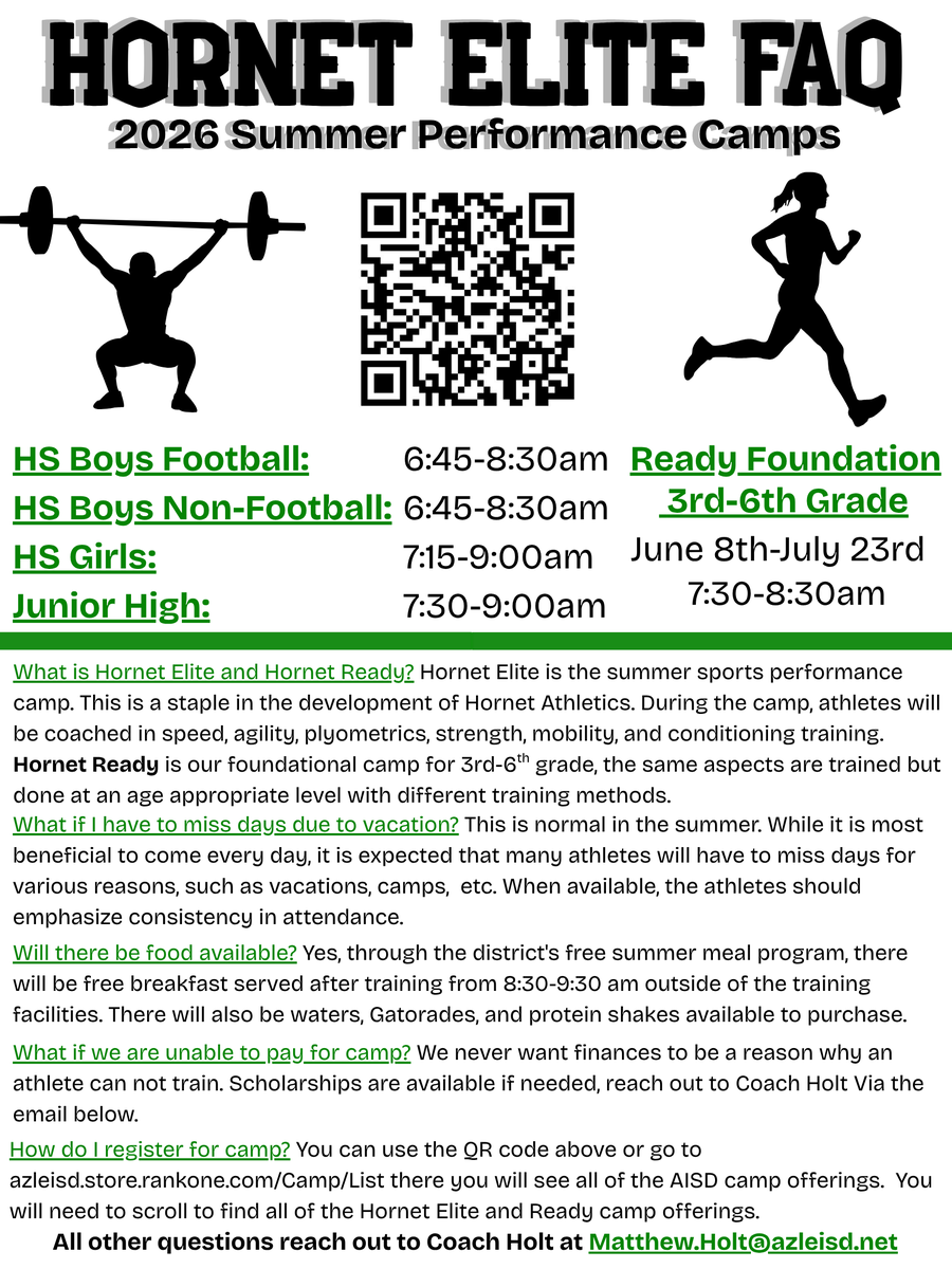 AzleStrength's tweet photo. Its almost time to BE ELITE!!!!

Registration: https://t.co/8qUyfCGoTH

Questions, Scholarships, etc: Matthew.Holt@azleisd.net

@azleathletics https://t.co/LVGXwAzkR2
