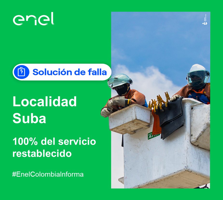 Servicio Enel Colombia tweet media