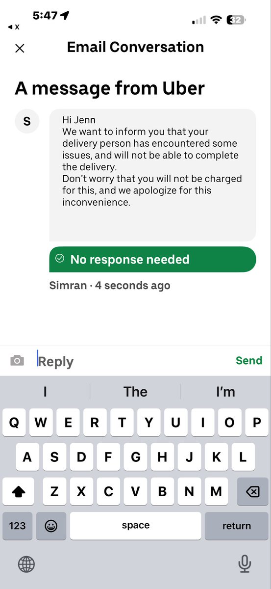 JennBrown's tweet photo. And now you just canceled my order and said he can’t deliver but he picked it up 60 mins ago.  This is crazy.  Two days back to back 😡 @Uber @UberEats https://t.co/UJ5HDs3DPK