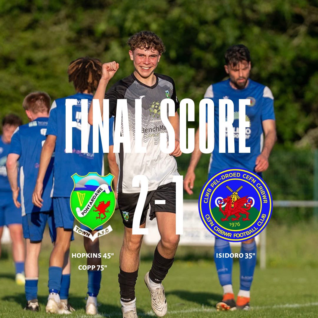 PontardaweTown's tweet photo. Signing off the season in style. Plenty more academy graduates 😮‍💨

First start and first goal for youngster Fraser Hopkins. To cap off a very mature performance. 

All our focus turns to Friday for the play off game. 

Ponty and Proud ⚫️⚪️ https://t.co/0WLtJmtvY5