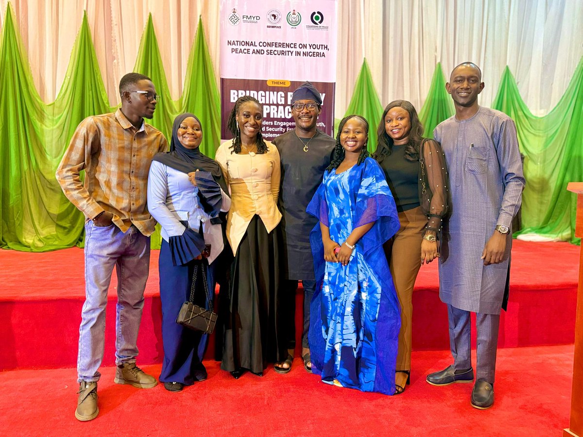IsaacJoshua212's tweet photo. Amazing day at the National Conference on Youth, Peace and Security in Nigeria with peace Advocates, CSOs, NGOs and Development partners to discuss strategies in bridging policy with practice. 

All hands must be on deck to achieve sustainable peace across communities. 

#Peace https://t.co/Z6pujq248F