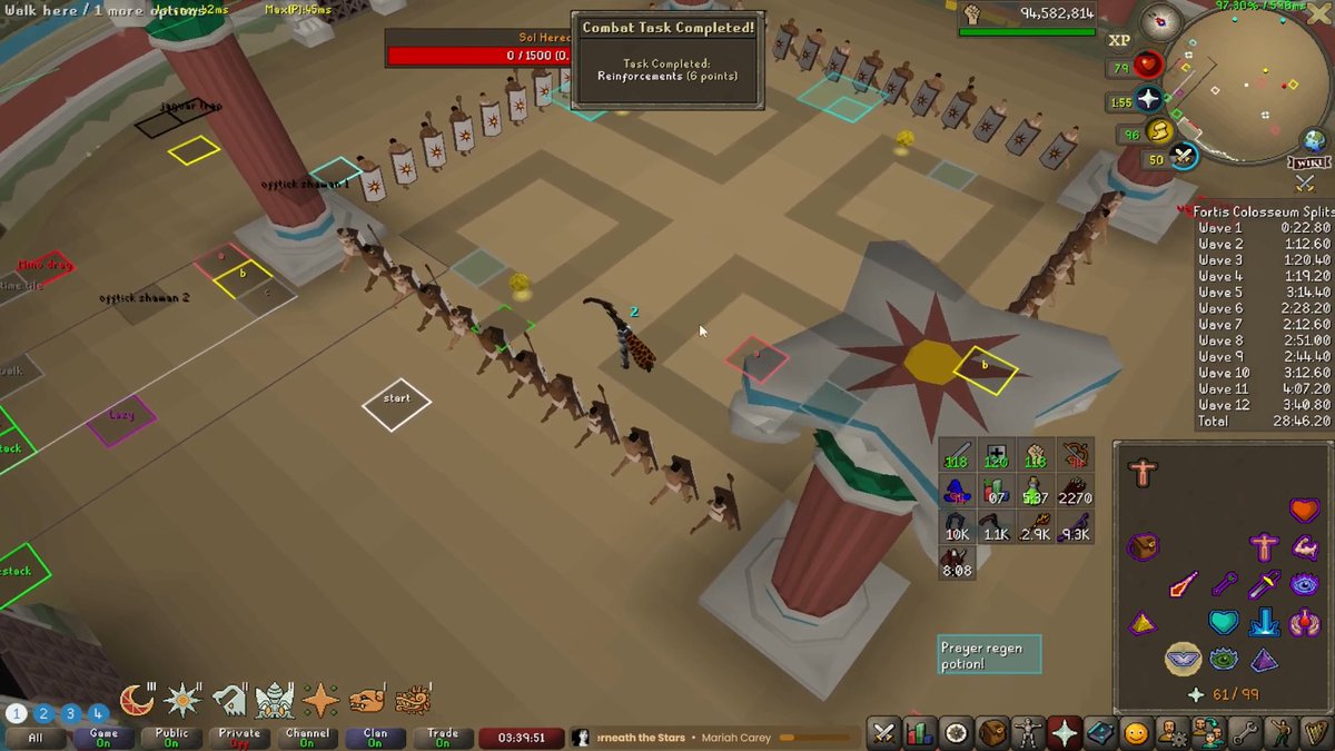 MaddiOSRS's tweet photo. REINFORCEMENTS DONE - Completed on stream, first attempt where I got all of the necessary modifiers. 

5 FREAKING CAS LEFT!! NO MORE COLO!!! yay :D https://t.co/yNaZTnugn7