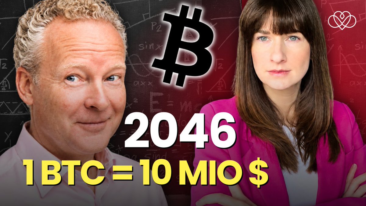 nicolen8wak's tweet photo. „Ich wollte die God Candle!“

Stock-to-Flow, exponentielles Wachstum, 300 % nach dem Halving – das war @Holger21M's mentales Modell.

Heute sagt er:
1 Million Dollar pro Bitcoin in 8 Jahren.
10 Millionen Dollar in rund 20 Jahren.

Und das ist keine Hype-Prognose.
Sondern Ausdruck eines langfristigen Netzwerkeffekts.

Im Gespräch geht es um das Power Law, Diminishing Returns, Overfitting, den 4-Jahreszyklus und die Frage:

Bewegt sich Bitcoin zufällig – oder folgt der Preis einer tieferen Gesetzmäßigkeit?

"Bitcoin auf 10 Millionen? Das Power Law"
Neue #HeartMoney Episode mit mit Holger Wolff
Link in den Kommentaren 🔗