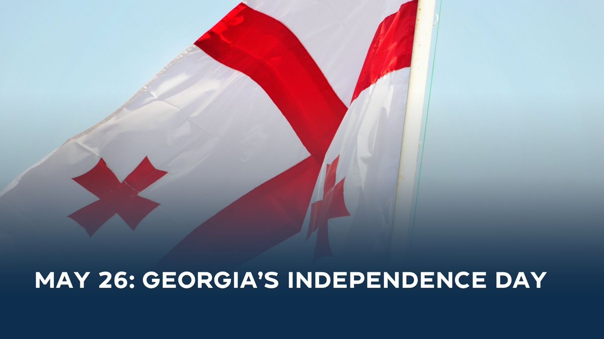 DamonMacWilson's tweet photo. Today, on Georgia’s #IndependenceDay 🇬🇪, we celebrate the courage and determination the Georgian people have shown in preserving their culture, sovereignty, and freedom.

At @NEDemocracy, we remain committed to supporting those who continue pursuing a democratic future. https://t.co/gKAi7RhRt4