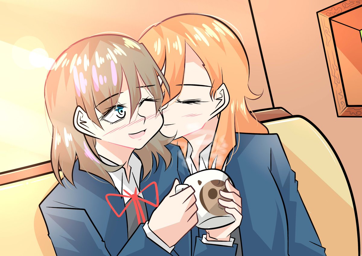 Acandayo's tweet photo. キスの日🍨🎧 https://t.co/iMezi5M25I