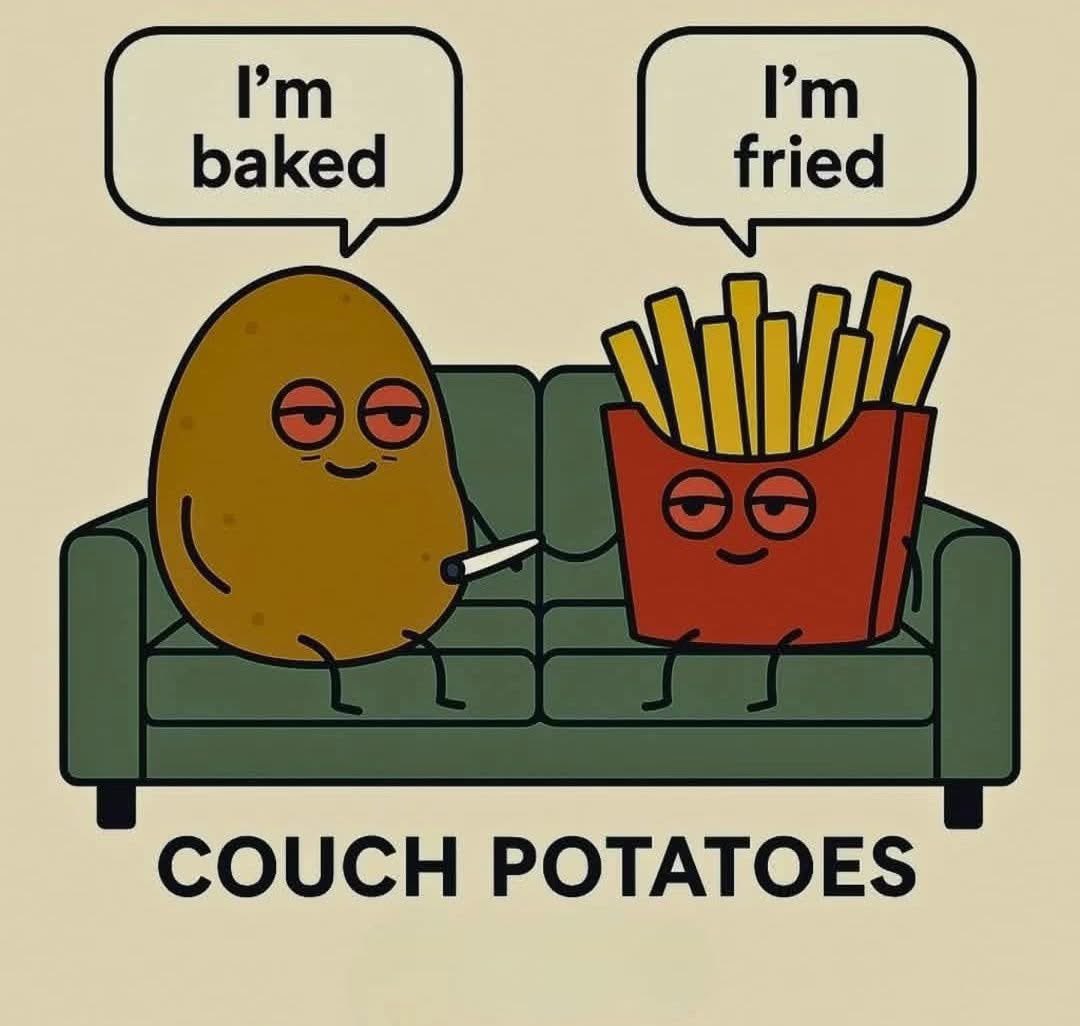 KushWorld's tweet photo. Just some spuds smokin buds https://t.co/QDicImX6m0