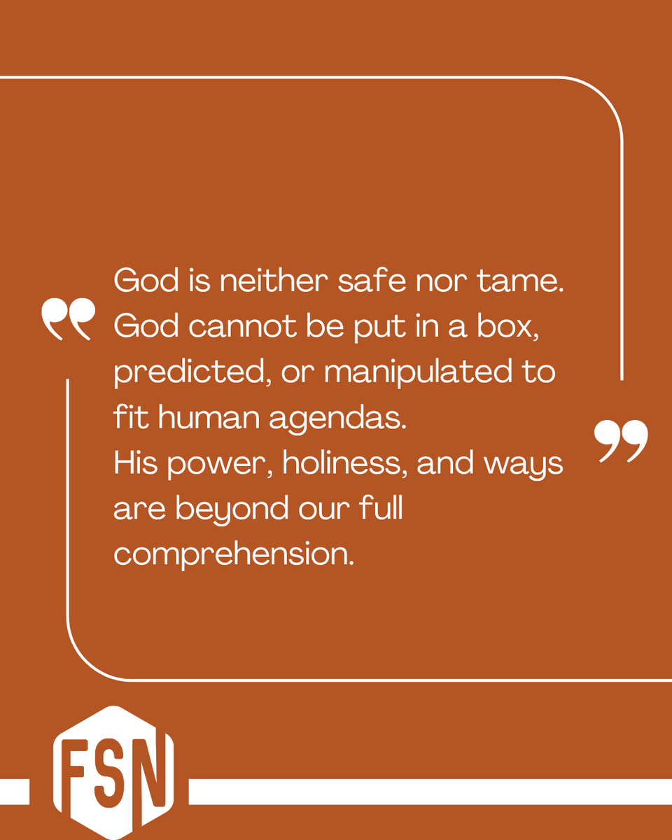 FortScottNaz's tweet photo. Job's friends had God in a tiny box. But God can't be put in a box of human   understanding. As we grow in our knowledge of God, He reveals more of Himself to us. 

Check out our sermon here: https://t.co/q7llH0aGfa https://t.co/IAX9Q8G9u5