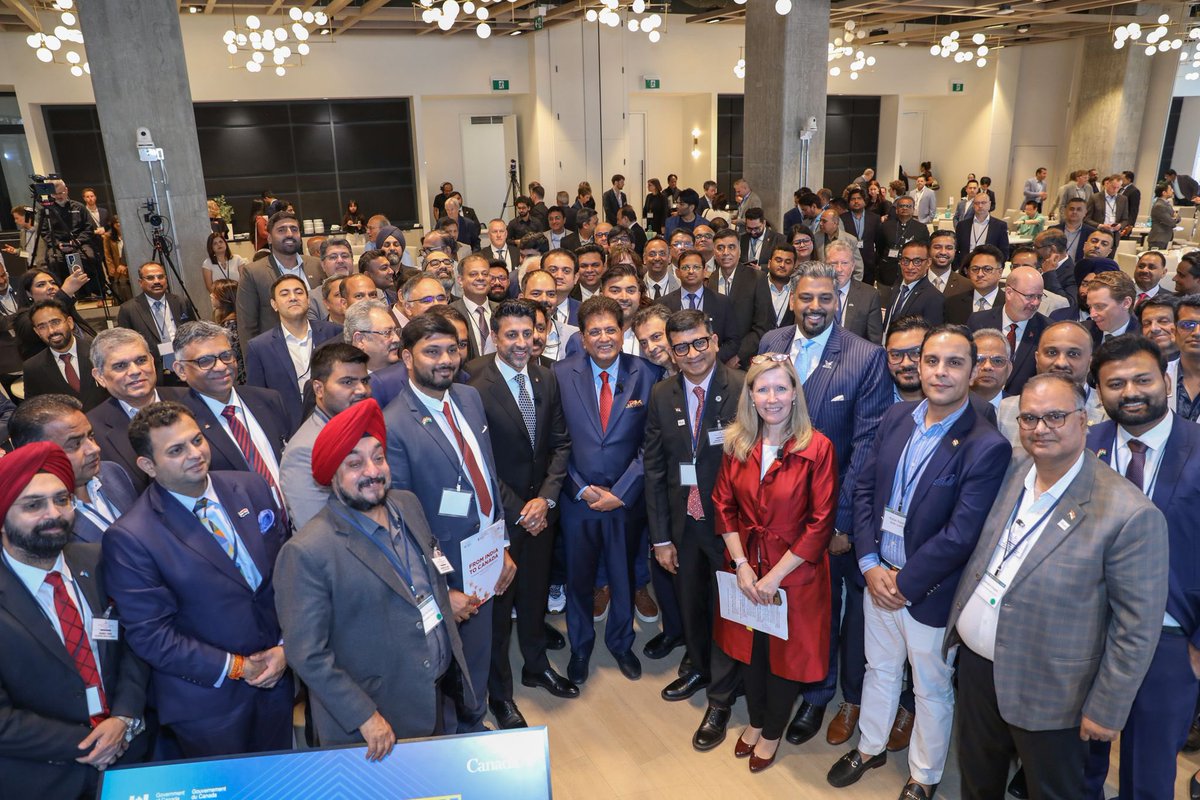 MSidhuLiberal's tweet photo. Canada is hosting the largest-ever business delegation India has sent to any country.

Today, I joined Minister @PiyushGoyal and business leaders from both countries as we advance negotiations toward a Canada–India CEPA, with the goal of reaching an agreement this year.

This work is about creating new opportunities for businesses, workers and exporters in one of the fastest-growing major economies in the world. 🇨🇦 🇮🇳