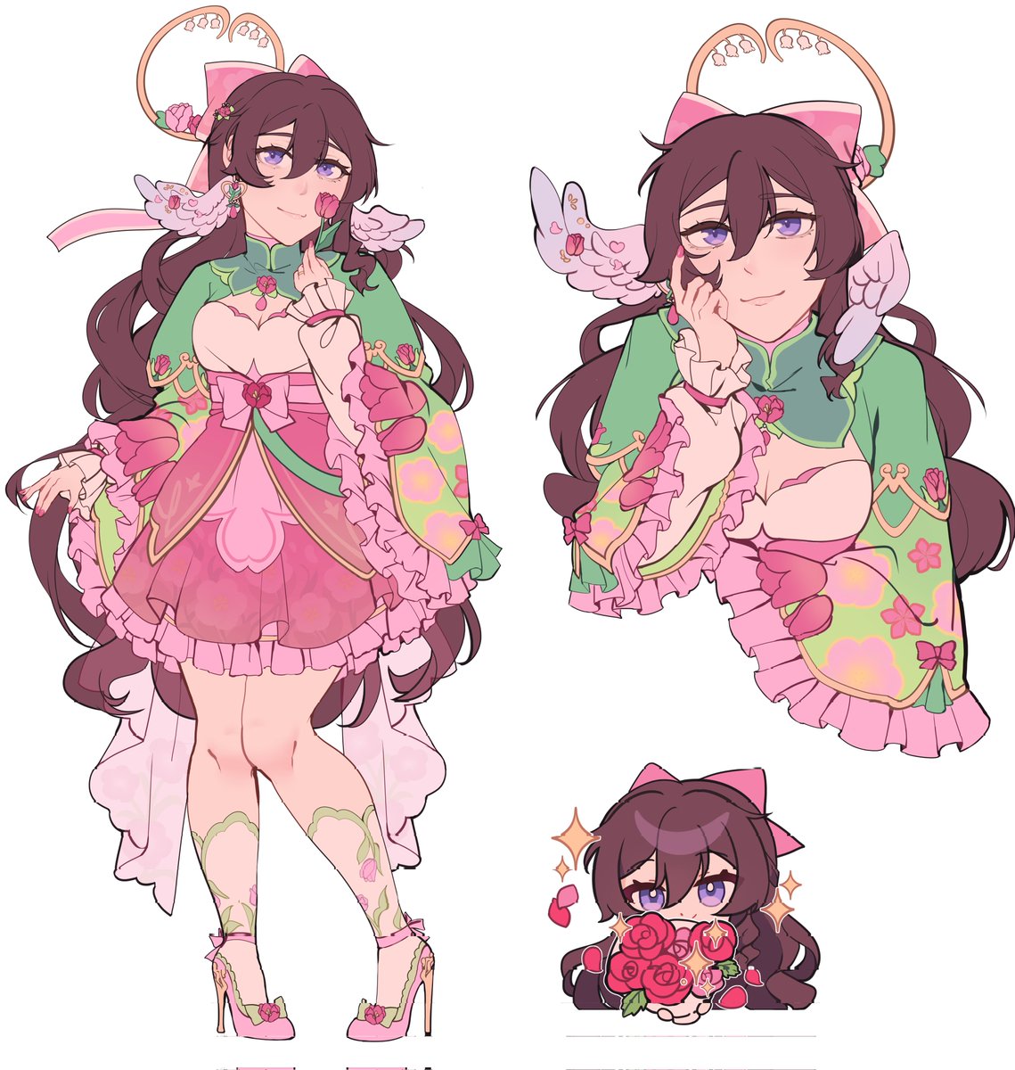 winorosla's tweet photo. i might as well share Mika's design for hsr too 🌷 i wanted her to resemble a tulip.
she's a florist in hsr universe :]
#hsroc https://t.co/Ekrm4jQmhW