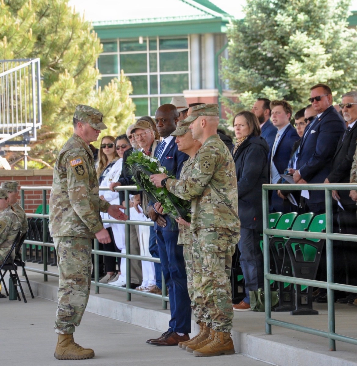 MayorofCOS's tweet photo. This Memorial Day weekend, I had the honor of joining our community in remembering and honoring the brave men and women who gave their lives in service to our nation.

From the Mountain Post Warrior Memorial Ceremony at Fort Carson to the Memorial Day Ceremony at the Veterans Memorial in Memorial Park, these moments were powerful reminders that freedom is never free.

@cityofcos is proud to be a strong military community, and this weekend we paused together in gratitude, reflection, and remembrance.

To our Gold Star families, veterans, active-duty service members, and all who carry the weight of sacrifice, we honor you, we remember, and we thank you.

May we never take for granted the courage of those who gave everything for our country.