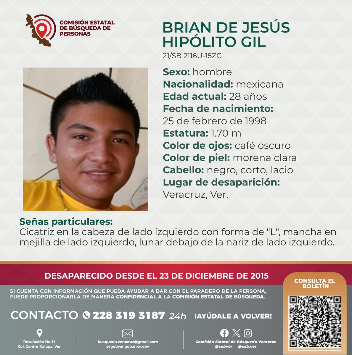 Comisión Estatal de Búsqueda Veracruz tweet media
