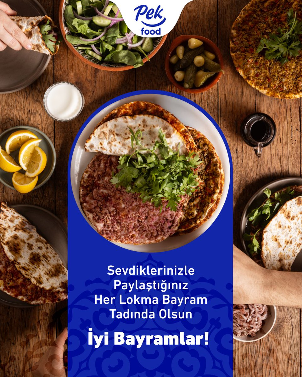 PekFood's tweet photo. Sevdiklerinizle paylaştığınız her lokma bayram tadında olsun.
İyi bayramlar! 💙

#PekFood #KurbanBayramı https://t.co/mzRnFrTBeA