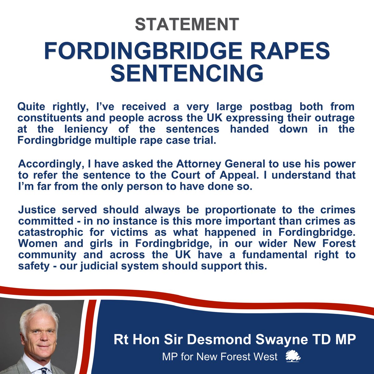 rt hon Sir Desmond Swayne TD MP tweet media