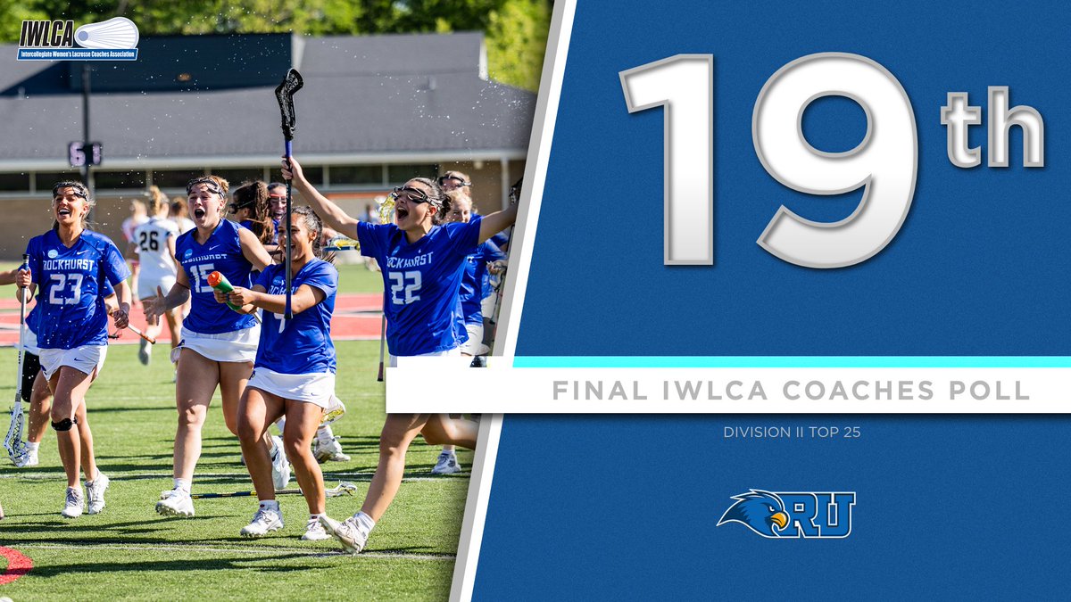 RUhawks's tweet photo. The Hawks are ranked 19th in the final Intercollegiate Women's Lacrosse Coaches Association D2 Coaches Poll. https://t.co/hDK2EuEQSd