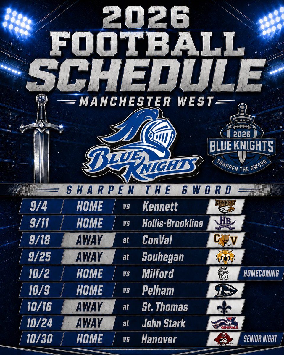 Manchester West Blue Knights Football tweet media