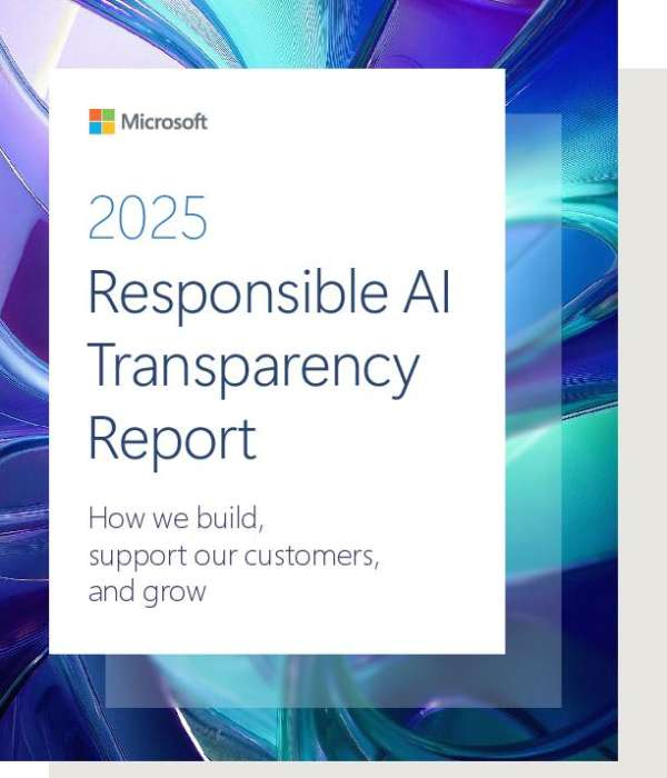 Educationalcom's tweet photo. AI adoption is rising fast — is your organization prepared to adopt it responsibly? 🤔 Download the report, "2025 Responsible AI Transparency," to understand the governance practices that build trust. @Microsoft365 https://t.co/z0ib79dmsF https://t.co/XcWgJEfAVg