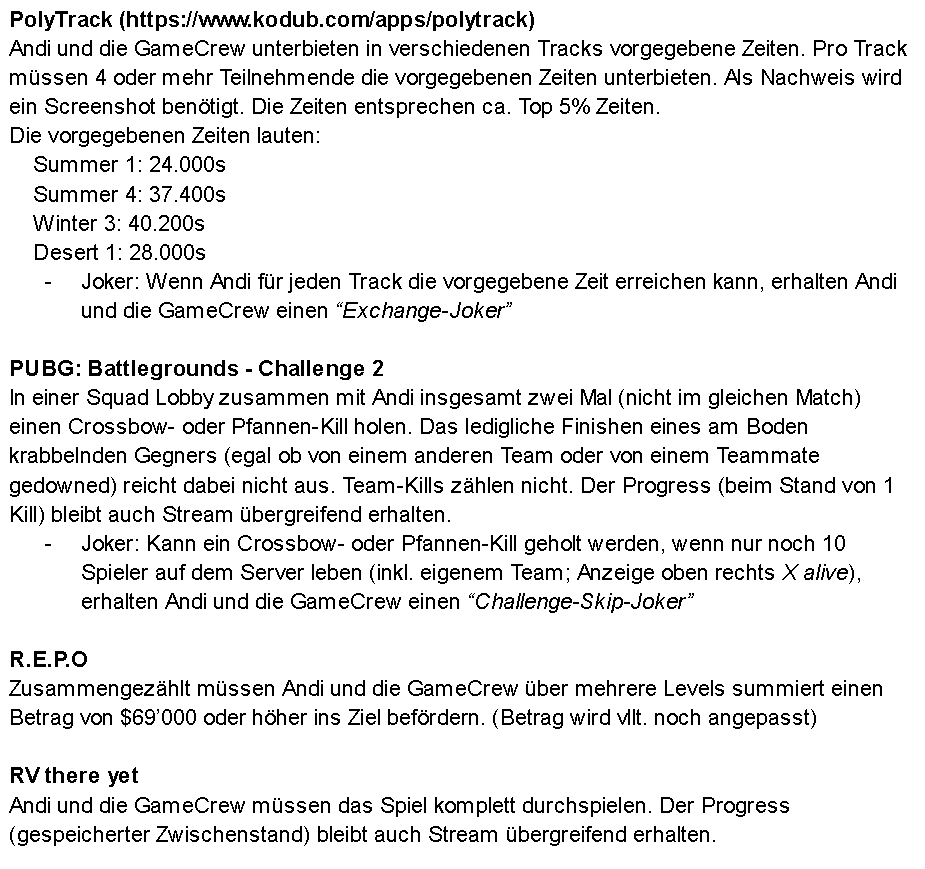 AndiGAMETV's tweet photo. 1⃣ Kapitel 1 - This is just the Beginning...
Um das zweite Kapitel freizuschalten müssen zuerst alle #WinChallenges vom ersten Kapitel bezwungen werden.
Von Freitag - Freitag läuft zudem jeweils noch eine "sportliche" IRL Challenge 🥵💪
#WeNeedYou! 😅 https://t.co/hde6VJQTYA
