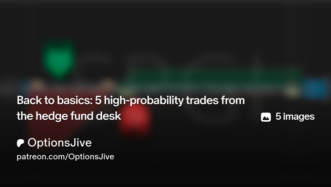 OptionsJive's tweet photo. Last month I posted a breakdown of selected trades we run at the fund. Simpler structures, no PhD-level complexity, just clean setups with clear logic. You loved it, so I'm continuing the cycle.
Full breakdown on Patreon. Link in comments.
#options #shortvolatility #optionstrading #tradeideas