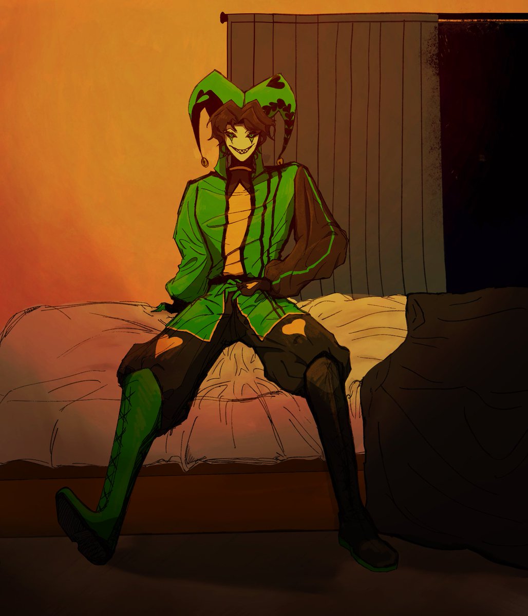 scarlet0059's tweet photo. #thefreakcircus 
#tfcharlequin
A bit late…. 
But, HBD harlequin💚💚 https://t.co/Q0YV6aZcwn