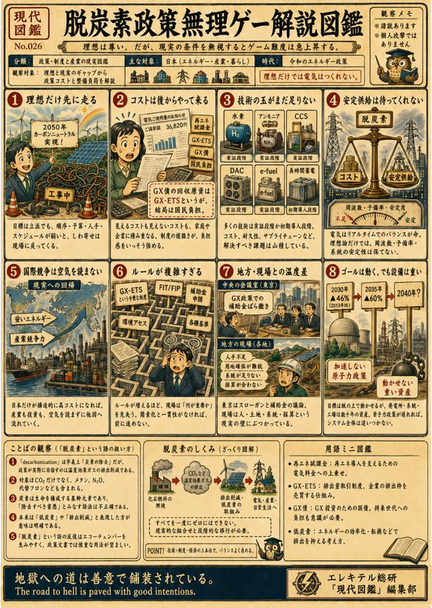 energyforum_'s tweet photo. 電力システム改革、脱炭素の失敗、笑えないですがかなりうなづける風刺です【特別寄稿】　はやりの「分類図鑑」でエネルギー政策を痛烈に風刺 https://t.co/pbnN8yVyA2 https://t.co/9vF143eNZN