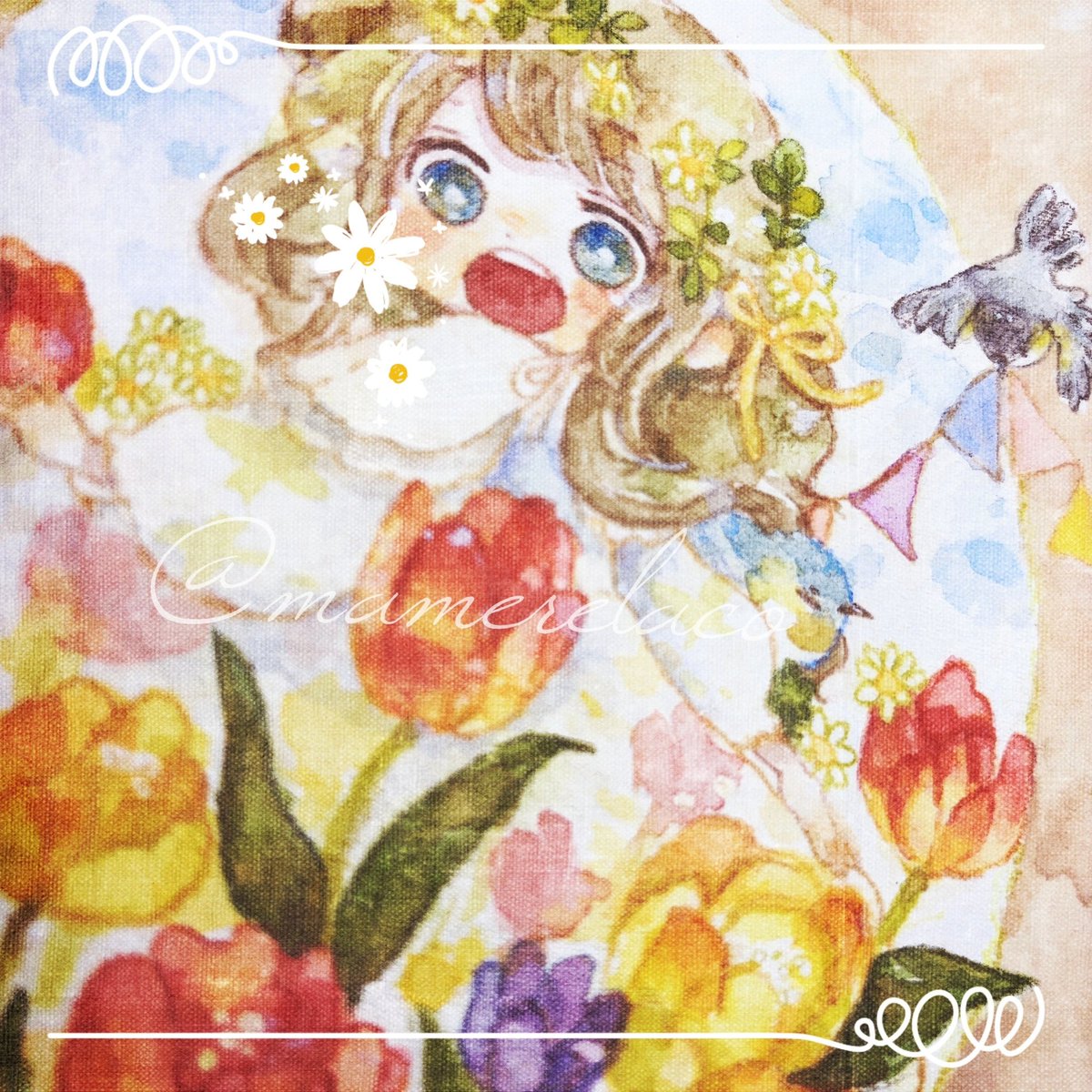 mamemorimo's tweet photo. #あなたの癖を詰め込んだ最高の女性を見せてください
お花や生き物を頭に乗せたくなる癖があるかもしれない🌷 https://t.co/qitQqtjsNf