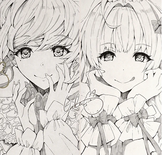 本日より開催される #イラストレーターの仕事展 2026   DRAWING FIELDにこちらの直筆色紙大を2点展示させていただきます。

お近くの方は全体イラストを実物で見てもらえると嬉しいです!   

色紙はオークション形式で販売されるのでご興味のある方は会場で詳細をご確認ください🌟 
