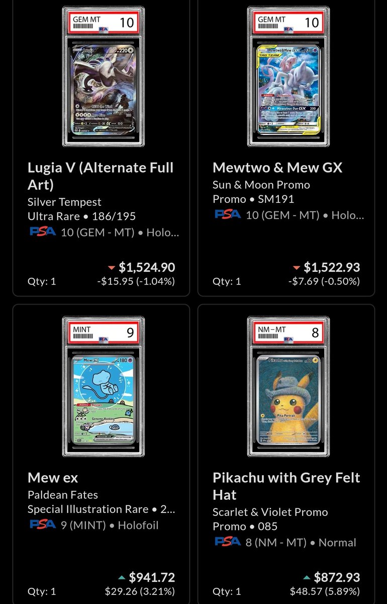 Prof_Atikin's tweet photo. Top 4 cards in my collection 

Let me see yours #pokemon https://t.co/o5YzKRGLad