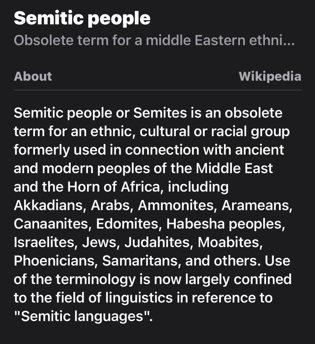 HumanusAlice's tweet photo. How to not understand how definitions work…. Most Zionists— American or not— are antisemitic to Semitic people.

It’s not a word specifically for j.ews. https://t.co/GVn1hZeqEJ