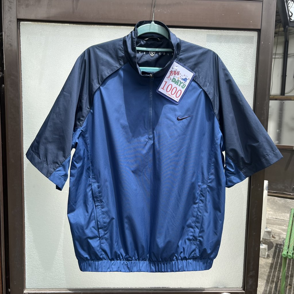 NIKE GOLF】 ハーフジップ半袖ナイロンジャケット size…L相当 price 