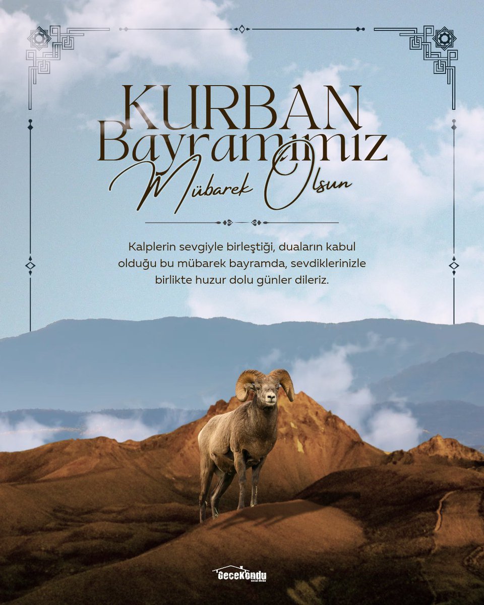 gecekondu's tweet photo. Tüm İslam âleminin mübarek Kurban bayramını kutlar; bayramın ülkemize, milletimize, camiamıza sağlık, huzur ve bereket getirmesini dileriz.

Bayram yolculuğuna çıkan tüm vatandaşlarımıza kazasız, belasız ve hayırlı yolculuklar temenni ederiz.

#Gecekondu https://t.co/lnP4GOY75M