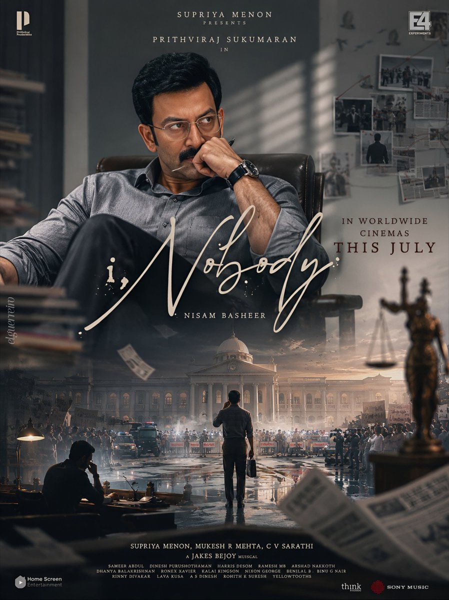 PrithviTrends's tweet photo. #INobody In Worldwide Cinemas From This July!🔥

A Nisam Basheer Film!

@PrithviOfficial #PrithvirajSukumaran https://t.co/7YfPu4caZF