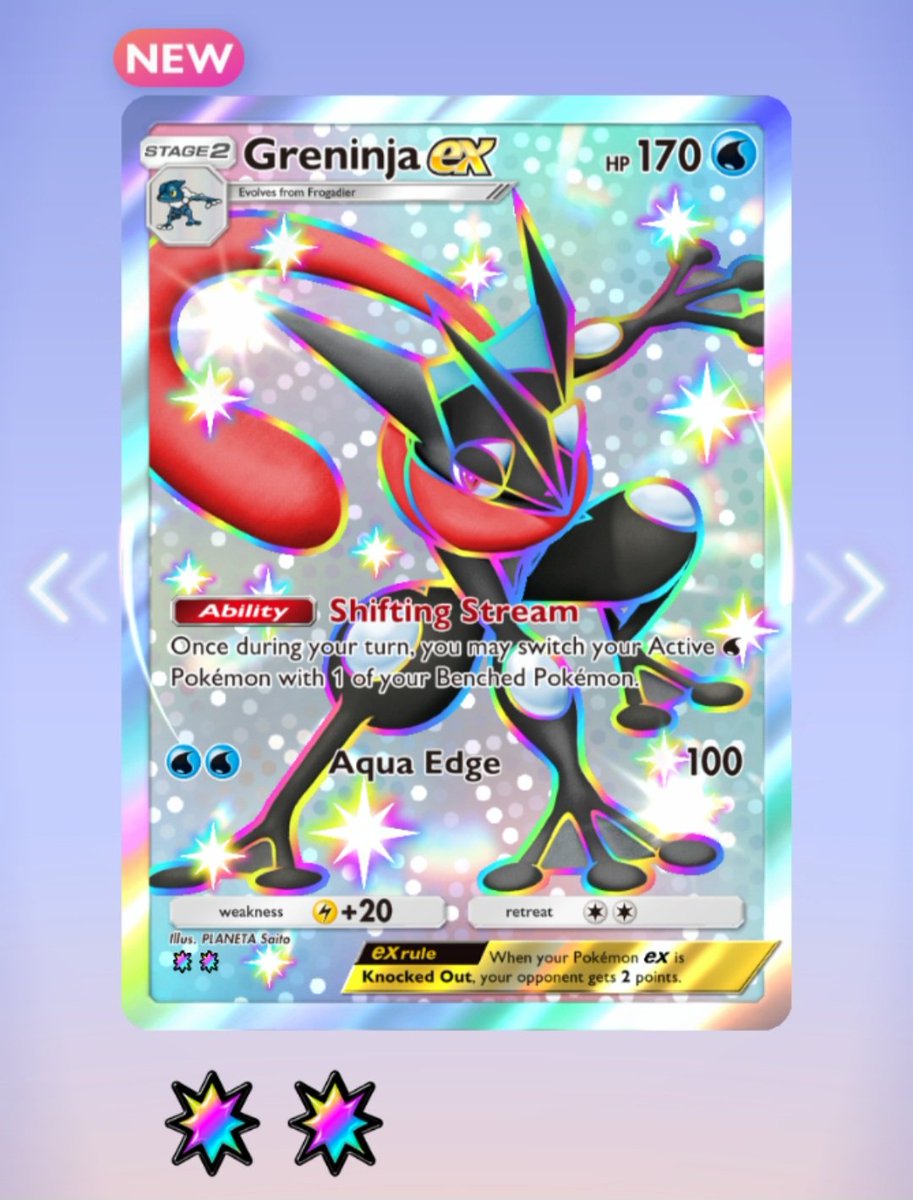 NewGameChris's tweet photo. A new expansion is coming tomorrow, so let's talk about Pulsing Aura. This was a fun expansion to complete. Picking just 4 cards to highlight was the hardest it's been in a while. The artwork is getting better, and there were so many cards that looked cool. #PokemonTCGPocket https://t.co/6tajmYUBgR