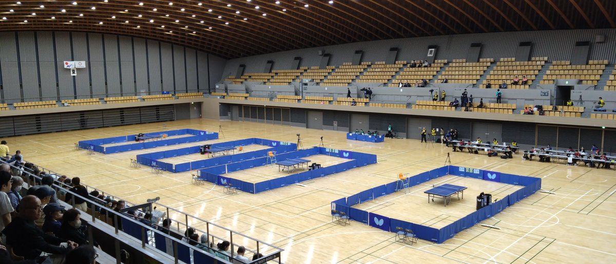 bashi5832's tweet photo. 卓球日本代表を決める予選会。国内強豪選手のガチの戦いを観戦できるのはうれしい。 https://t.co/jeVfGa7T5Z