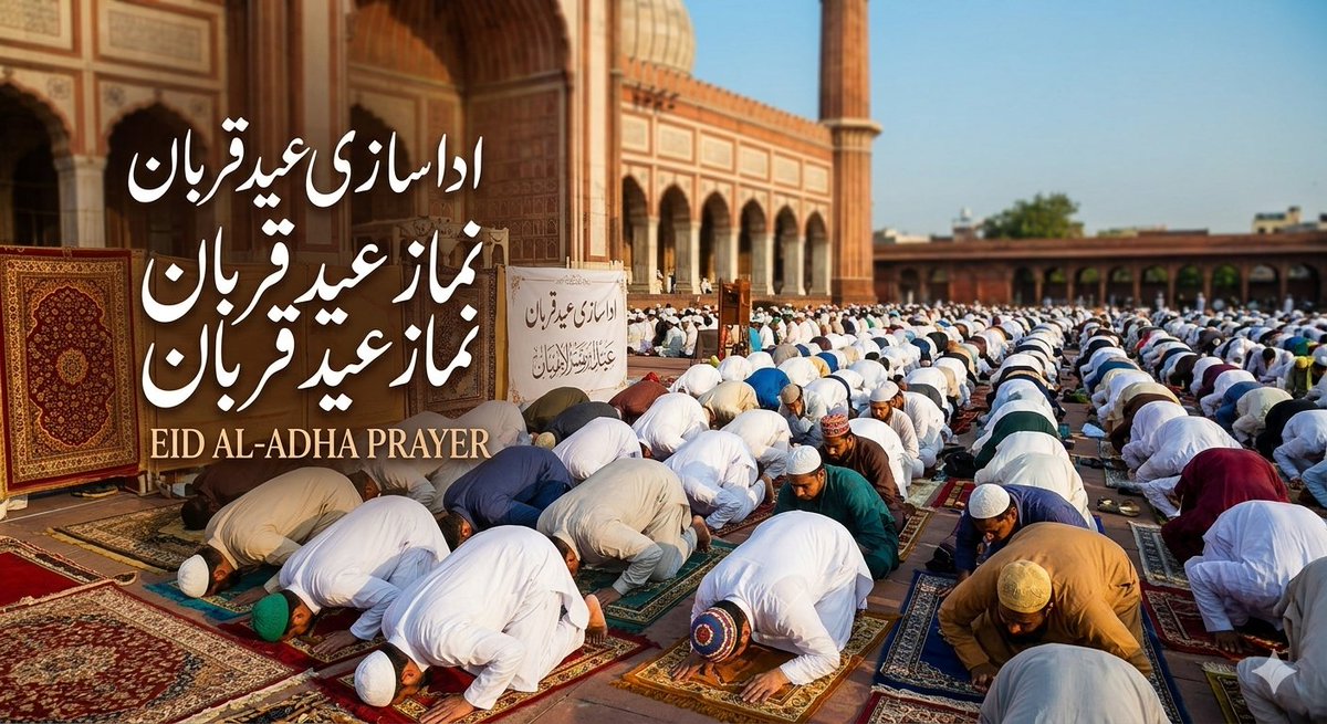 man40018's tweet photo. نماز عید قربان (عید اضحی) دو رکعت است و به جماعت خوانده می‌شود. وقت آن بعد از طلوع آفتاب و بالا آمدن خورشید تا قبل از ظهر است. در مذهب حنفی، نماز عید واجب است. 🌙🕌

روش ادا کردن نماز عید قربان (مذهب حنفی)

رکعت اول https://t.co/nlA5K3pXq9