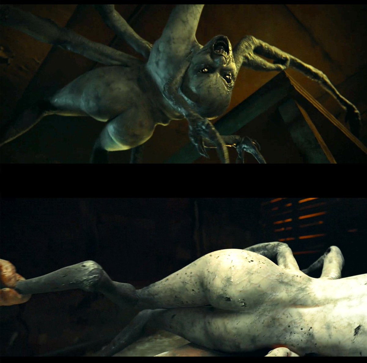 Oddrich3's tweet photo. Spider girl from "Return to Silent Hill." Yeah, all the budget was for making DAT ass. https://t.co/NJauIYjuAL