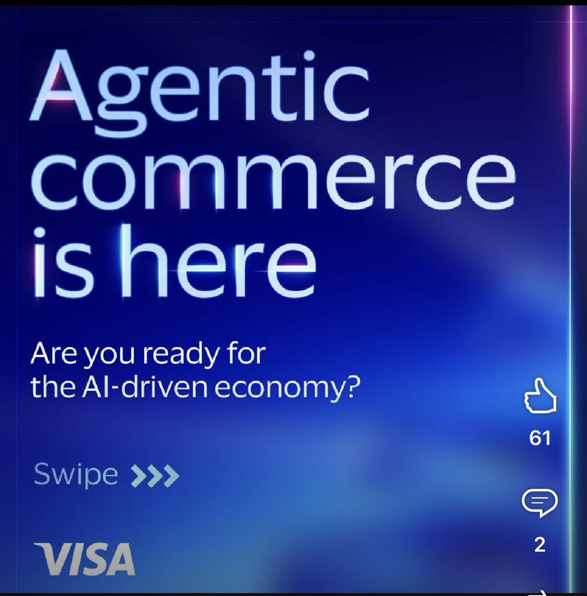MikeAdm1313's tweet photo. “The agentic web is the biggest opportunity that I’ve seen in my 20-plus years in payment technology.”
- Jack Forestal, Chief Product and Strategy Officer for Visa
$Dual https://t.co/0M14PTk3Q4