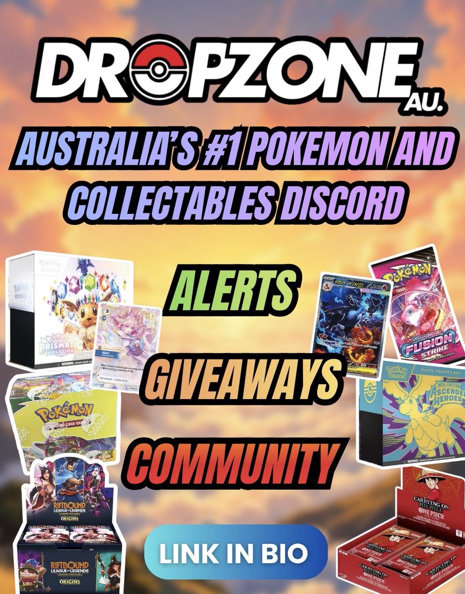 DropZoneAU's tweet photo. The Reshiram ex Box is officially COMING to Australian stores soon 👀🔥

Australia’s version is expected to feature Surging Sparks and Twilight Masquerade instead ⚡️

3 Day Free Trials available in our bio!

#pokemon #pokémon #pokemoncards #pokemoncollector #pokemoncollection https://t.co/OYBSv4IMFw